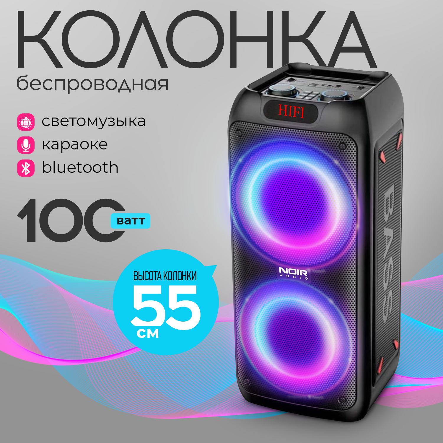 Портативная колонка NOIR-audio MAX-100 Black