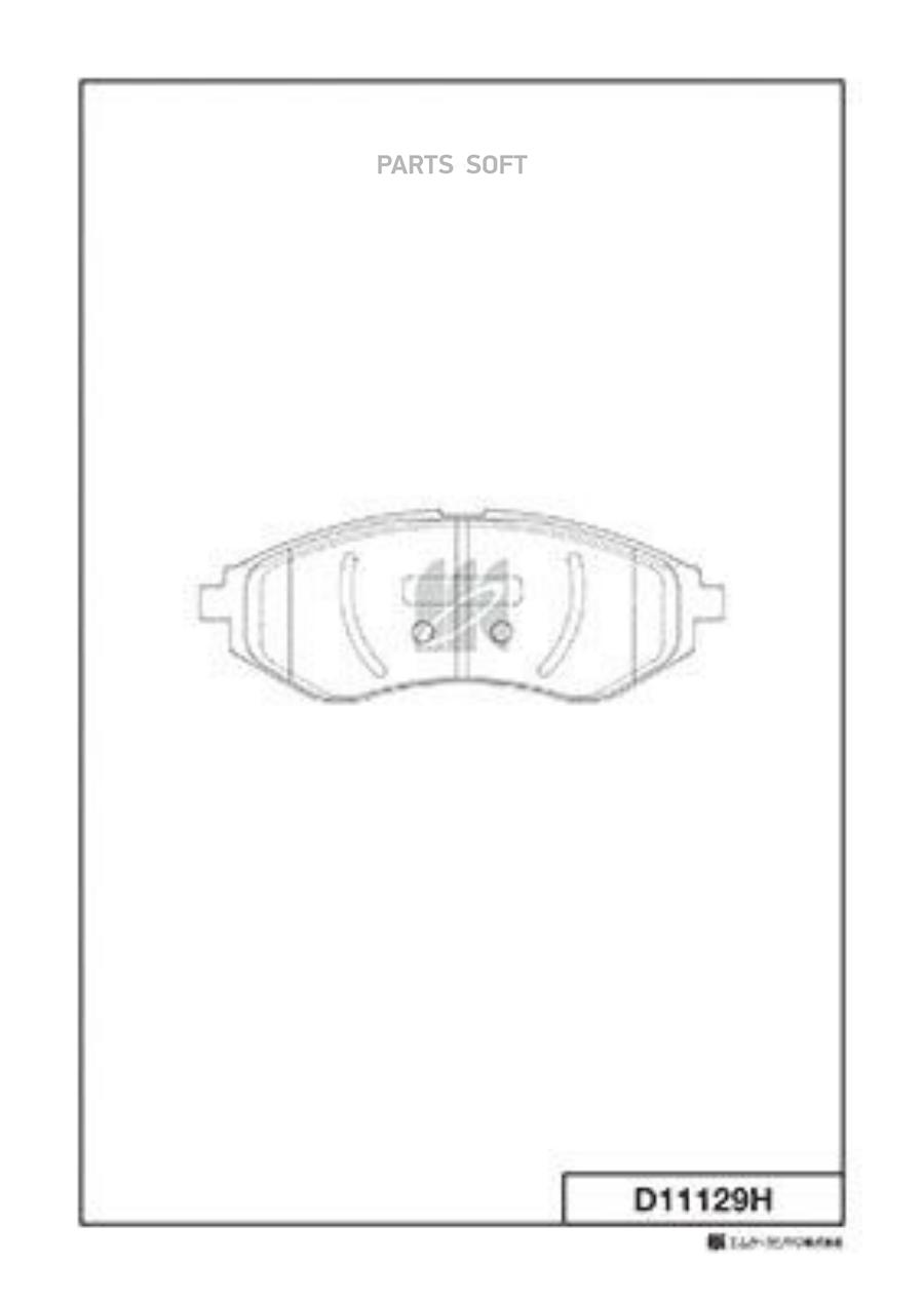 

Колодки Тормозные Daewoo Kalos 1.4 03-; Chevrolet Aveo Kashiyama Kashiyama D11129H