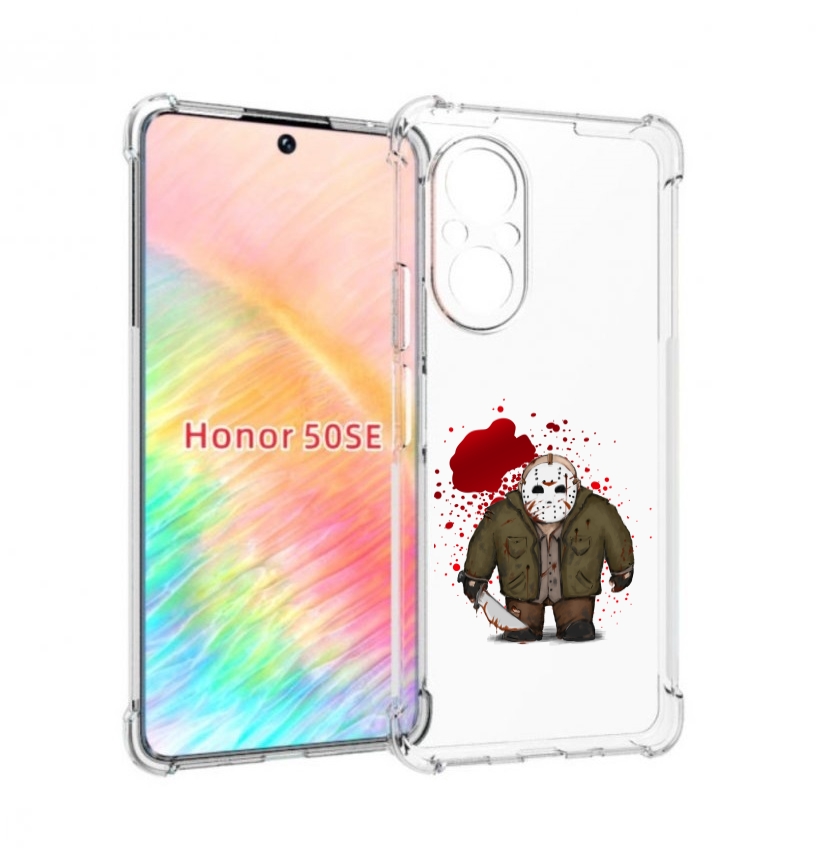 

Чехол бампер MyPads джейсон для Honor 50 SE противоударный, Прозрачный, Tocco