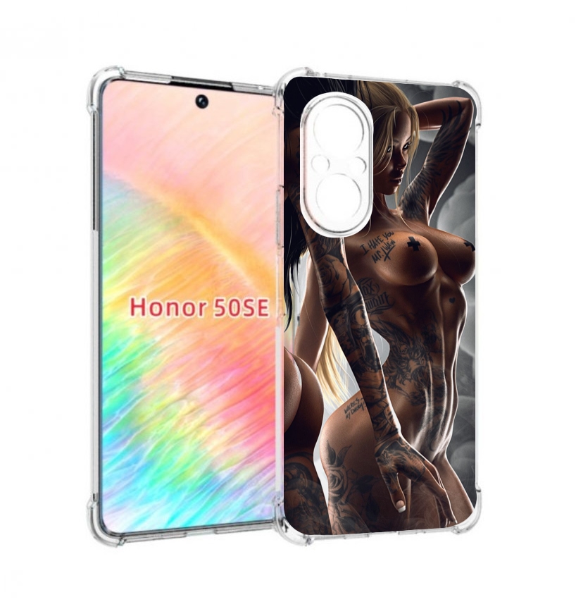 

Чехол бампер MyPads девушки-инь-и-янь-в-татуировках для Honor 50, Прозрачный, Tocco