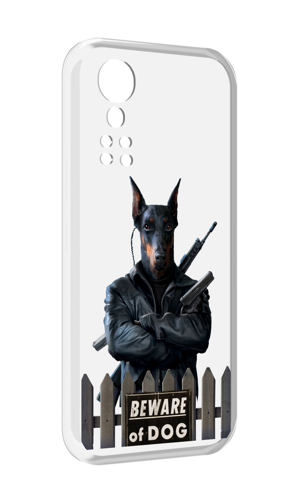 

Чехол MyPads доберман для ZTE Axon 30 5G / Axon 30S, Прозрачный, Tocco