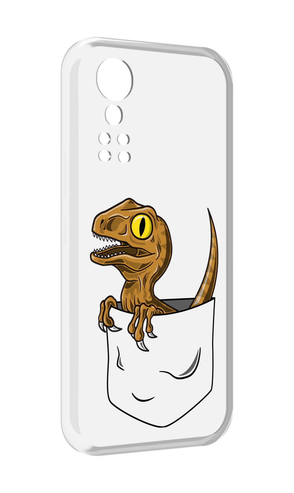 Чехол MyPads динозавр в кармане для ZTE Axon 30 5G / Axon 30S