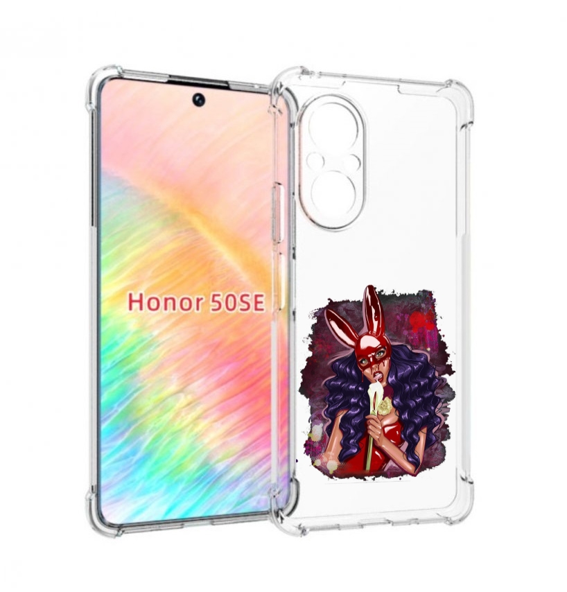 

Чехол бампер MyPads девушка-с-текучей-маской женский для Honor 5, Прозрачный, Tocco
