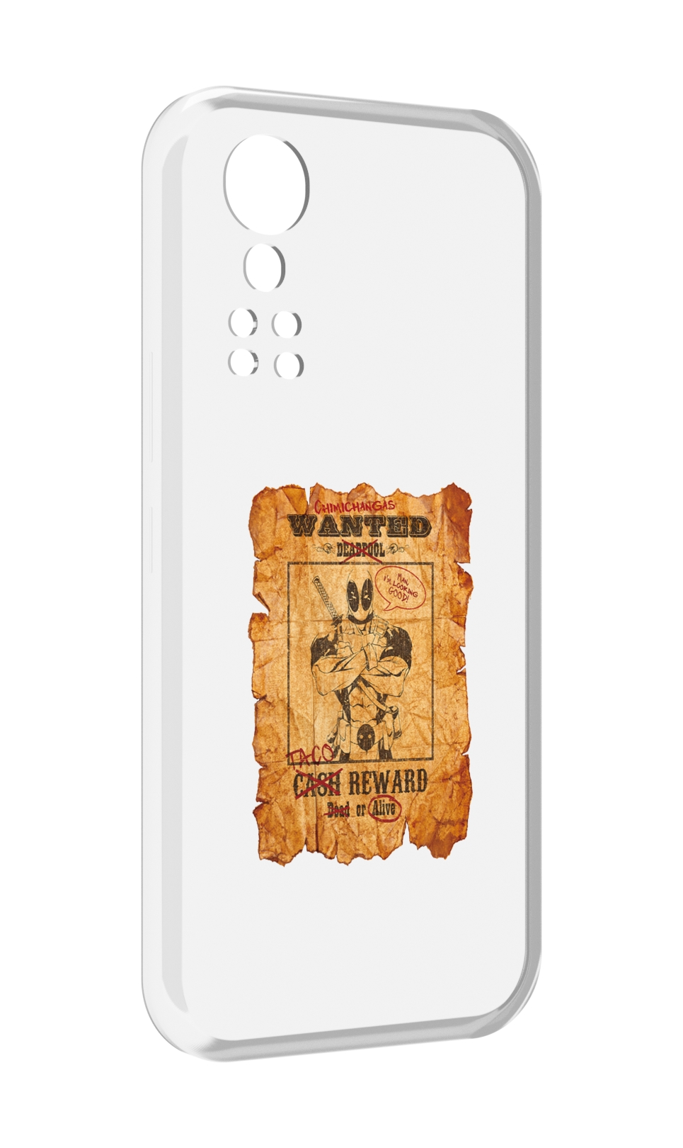 

Чехол MyPads дедпул для ZTE Axon 30 5G / Axon 30S, Прозрачный, Tocco