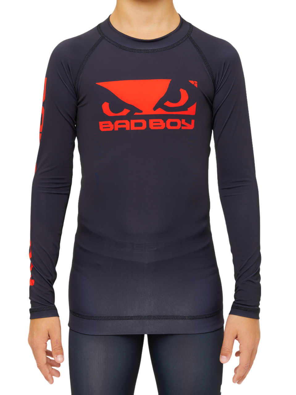 Детский Рашгард Bad Boy Origin New Rashguard Long Sleeves черный/красный 12 лет