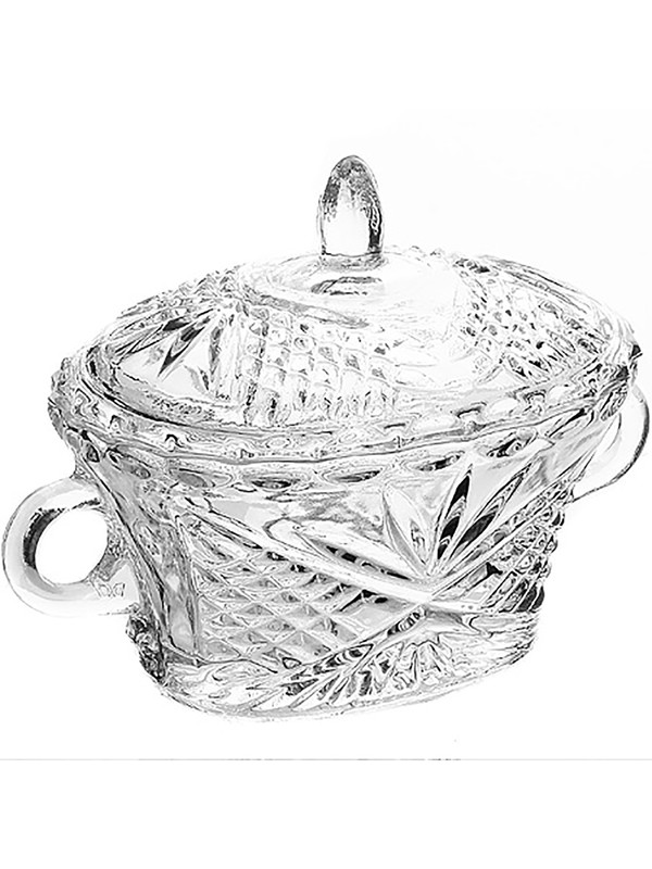 

Конфетница с крышкой стеклянная, 550мл 7205, Прозрачный