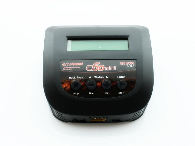 фото Универсальное зарядное устройство g.t.power c6d mini 60w, 220в, 6a - gtp-c6dmini