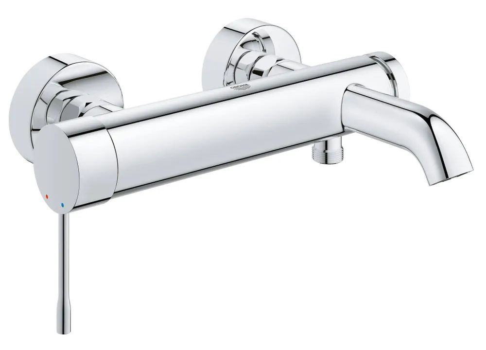 фото Смеситель однорычажный для ванны, grohe essence new, хром, (33624001)