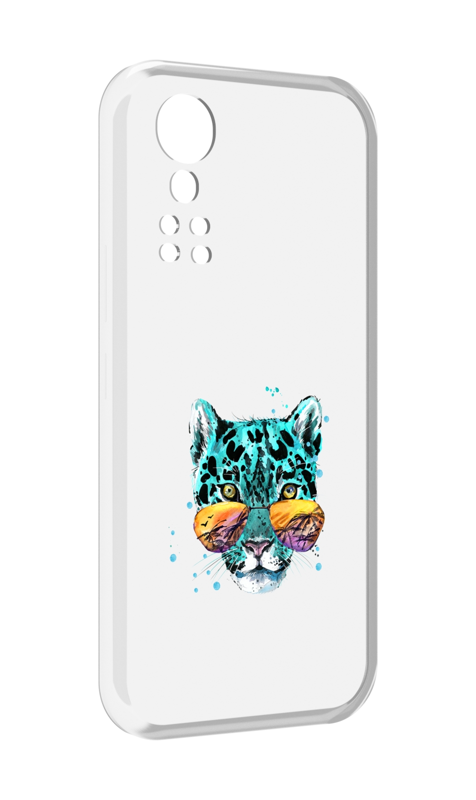 

Чехол MyPads голубой лео для ZTE Axon 30 5G / Axon 30S, Прозрачный, Tocco