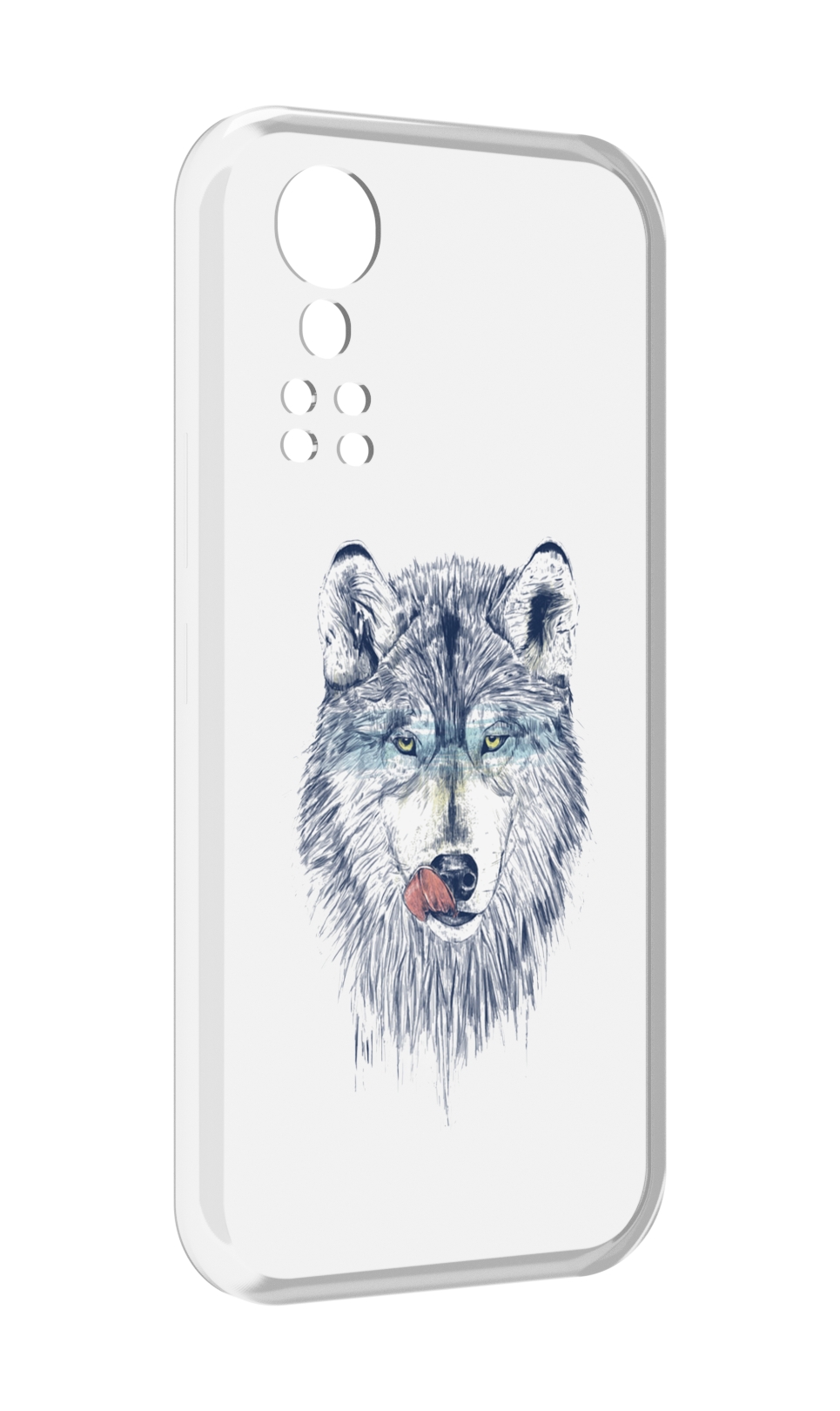 

Чехол MyPads голодгый волк для ZTE Axon 30 5G / Axon 30S, Прозрачный, Tocco