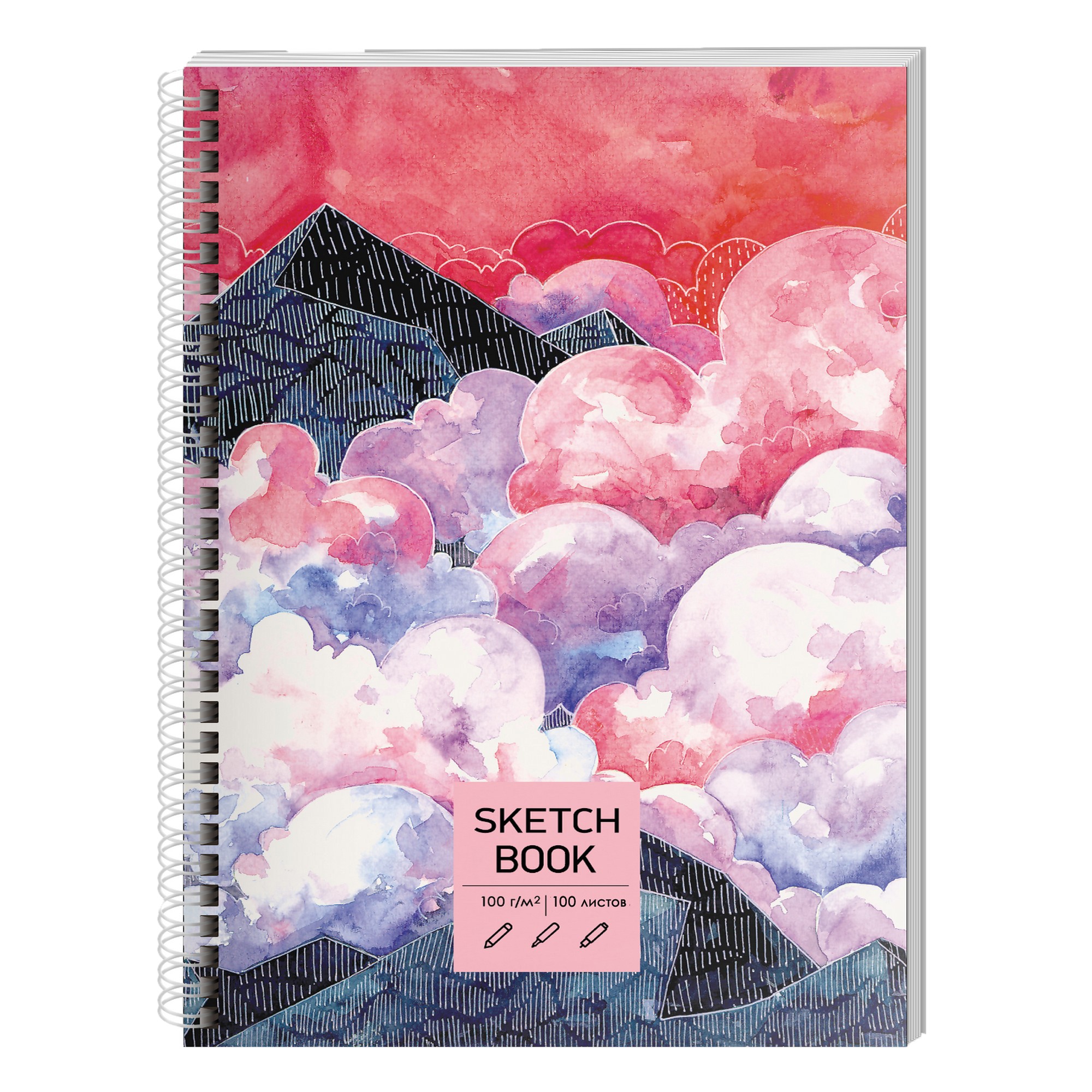 

Скетчбук Paper Art SKETСHBOOK. Акварельный пейзаж (А5,100,100,евроспираль) ТС51004826