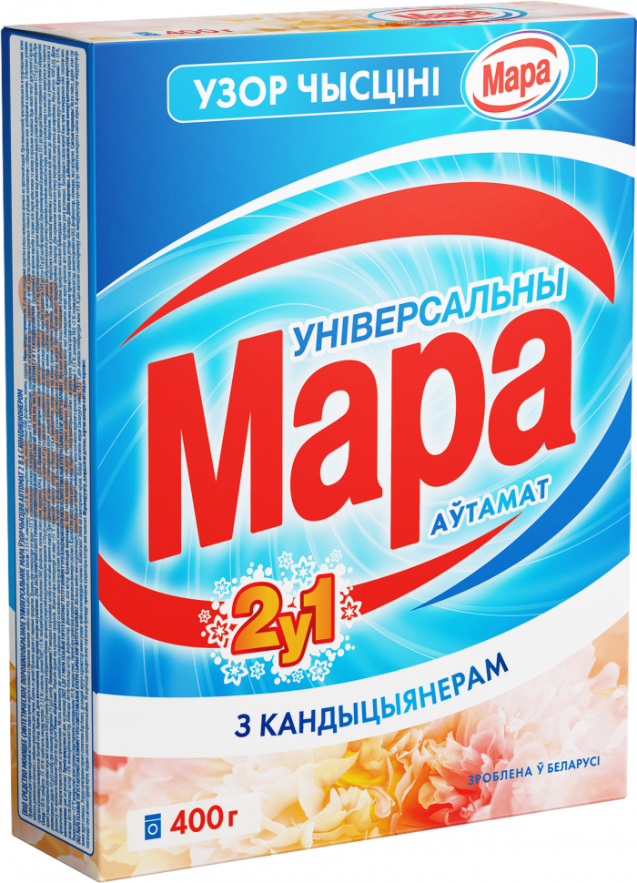 

Стиральный порошок Мара автомат 2в1 с кондиционером, универсальный, 400 г