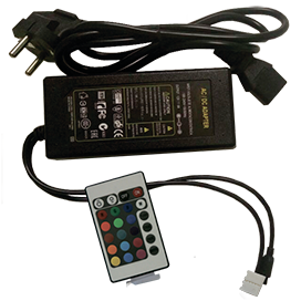 Контроллер Ecola LED RGB IR controller моноблок сБлоком питания 72W 12V 6A