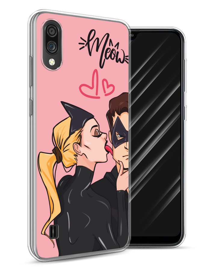 

Чехол Awog на ZTE Blade A51 lite/Blade A5 (2020) "Kiss of Cat Woman", Розовый;черный;бежевый, 134950-1