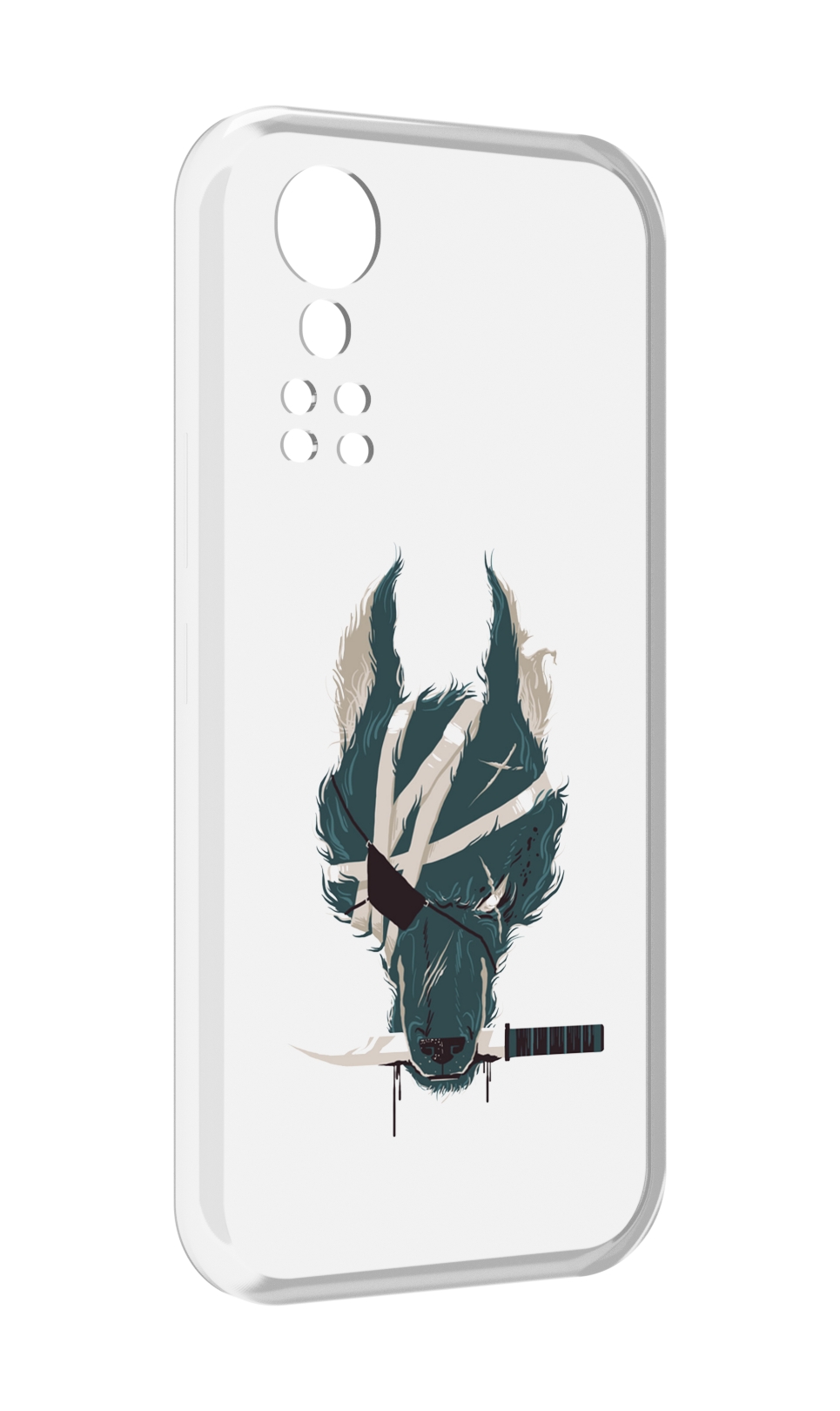 Чехол MyPads волк-разбойник для ZTE Axon 30 5G / Axon 30S