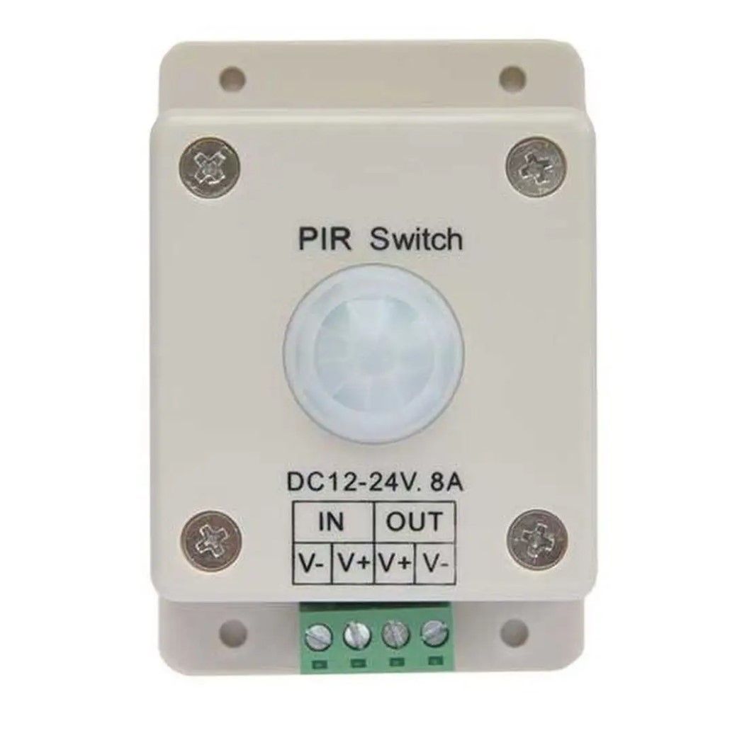 

Ecola LED IR Motion Sensor 8A 96W 12V 192W 24V автоматический выключатель, Белый