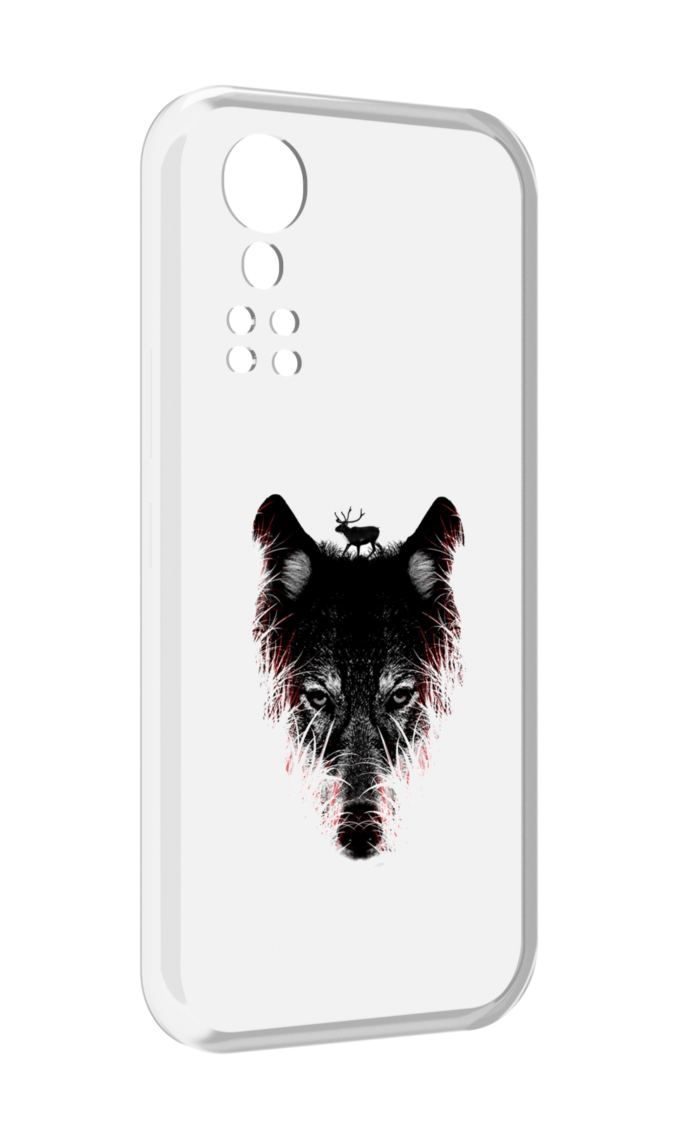 

Чехол MyPads волк в траве для ZTE Axon 30 5G / Axon 30S, Прозрачный, Tocco