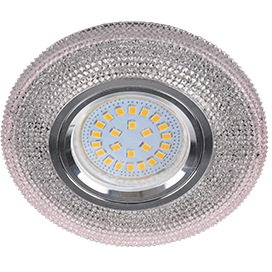 

Ecola MR16 LD7069 GU5.3 Светильник встраиваемый с подсветкой Модерн Светло-ро