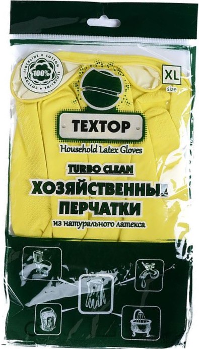 фото Перчатки textop turbo clean xl, 45 гр, 12 шт.