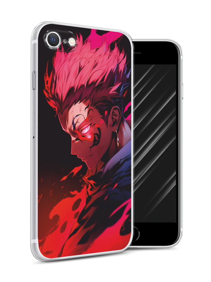 

Чехол Awog на Apple iPhone 7/8/SE 2020/SE 2022 "Взгляд Сукуны", Розовый;красный;черный, 12450-1