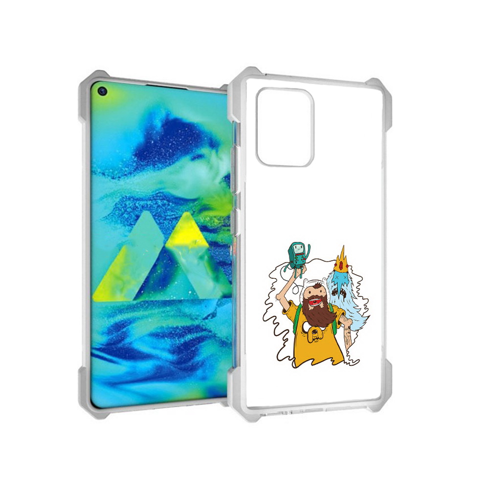 

Чехол MyPads Tocco для Samsung Galaxy S10 Lite время приключений старый Финн, Прозрачный, Tocco