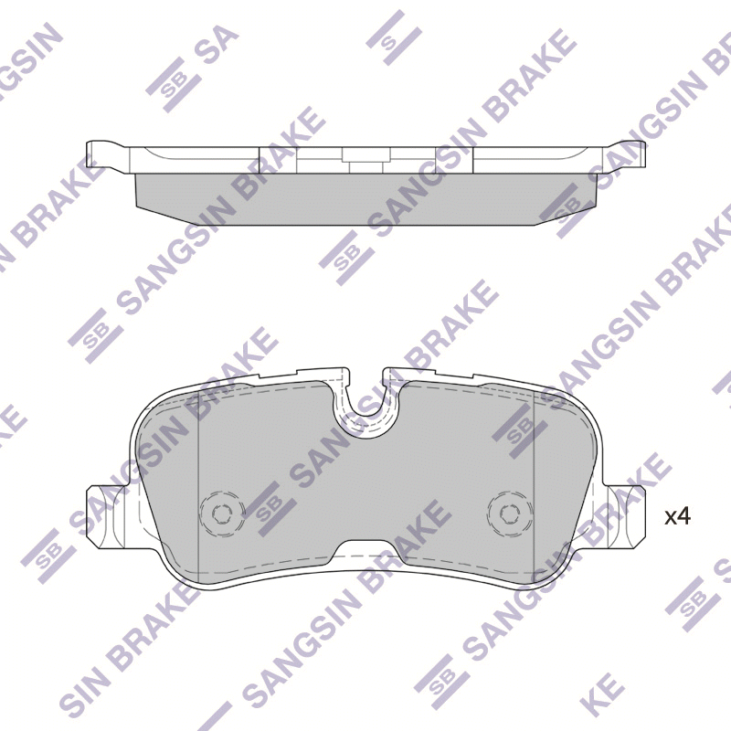 

Колодки задние ПОДХОДЯТ ДЛЯ LAND ROVER DISCOVERY III/IV, R.ROVER III SP2234