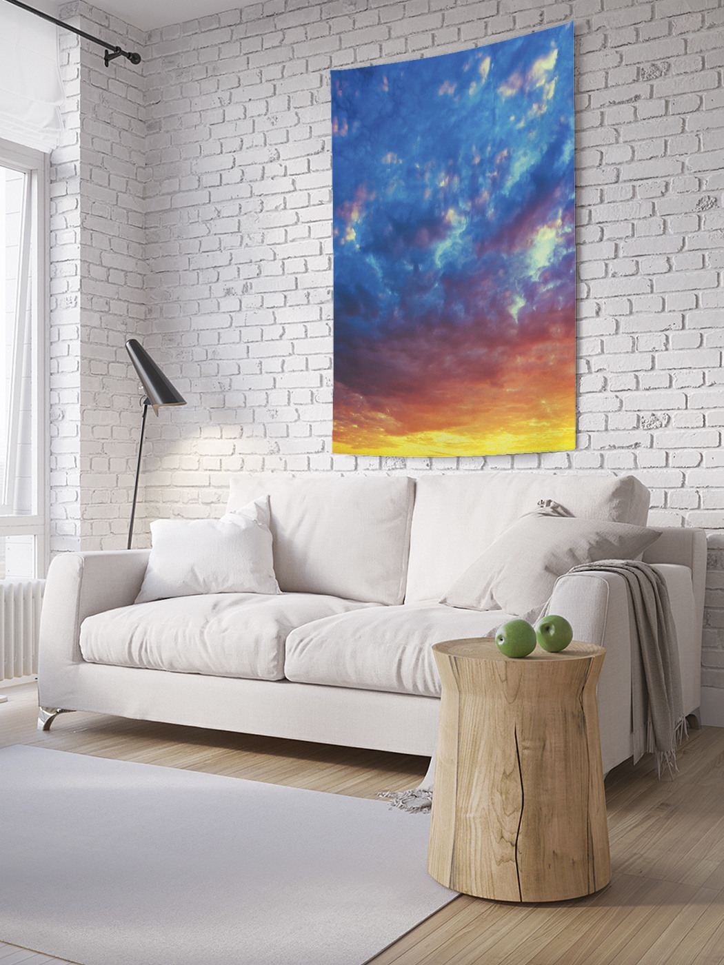 

Вертикальное фотопанно на стену JoyArty Багровый закат 100x150 см, Багровый закат