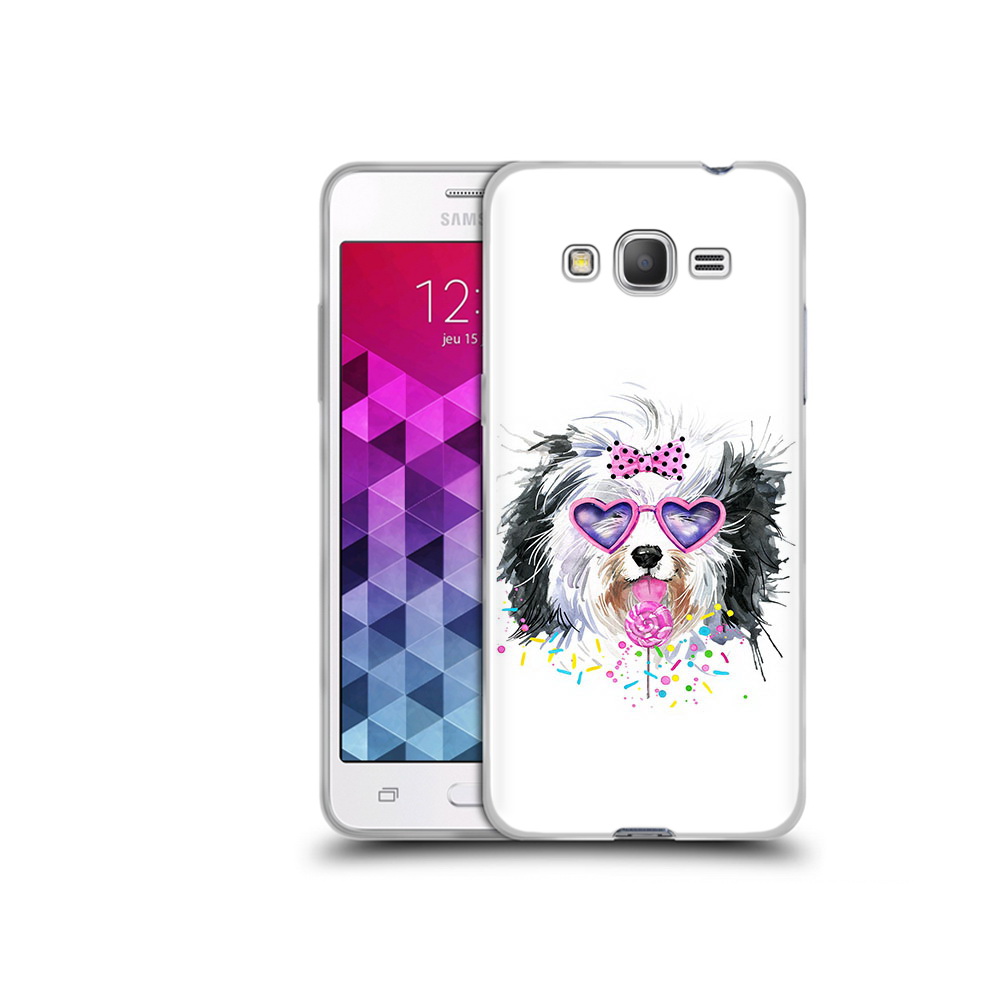 

Чехол MyPads Tocco для Samsung Galaxy Grand Prime пушистик, Прозрачный, Tocco