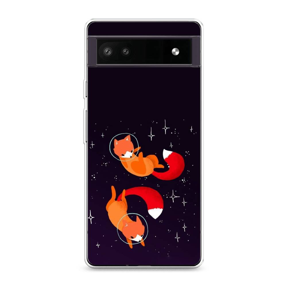 

Чехол Awog на Google Pixel 6A "Лисы космонавты", Разноцветный, 271150-4
