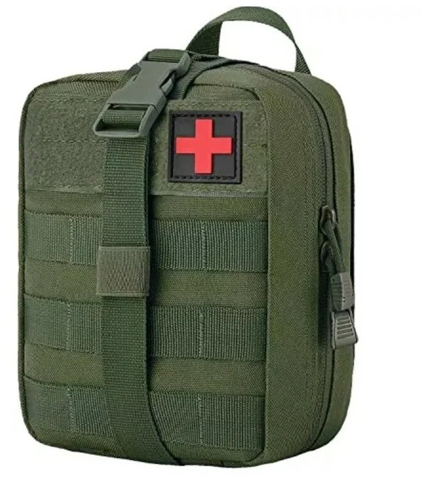 

Аптечка-сумка SaferLife Molle тактическая 21х15х11 см, Зеленый