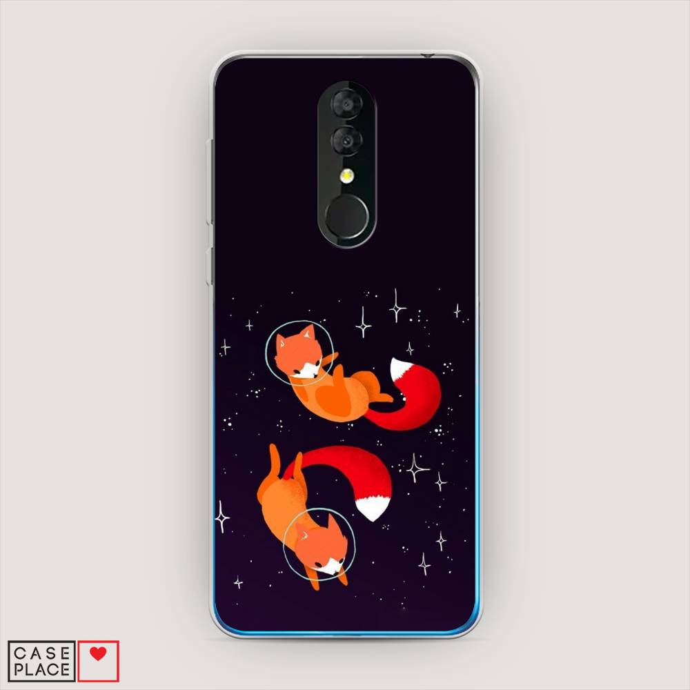

Чехол Awog на Alcatel 3 5053Y (2019) / Алкатель 3 5053Y (2019) "Лисы космонавты", Разноцветный, 170550-4