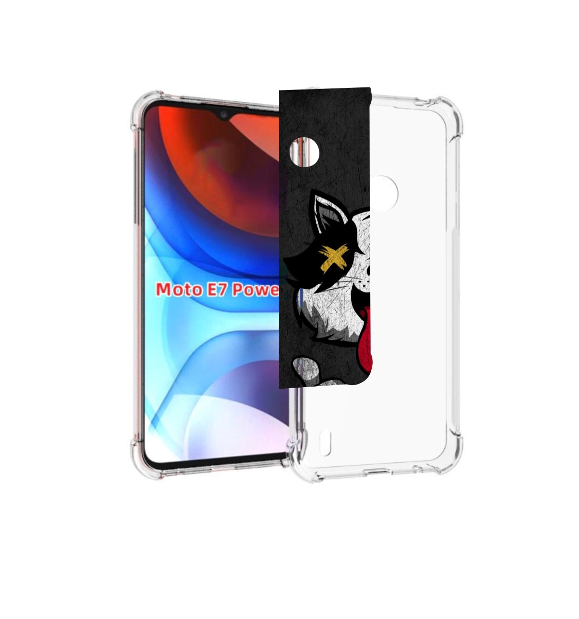 

Чехол MyPads классный зверек для Motorola Moto E7 Power, Прозрачный, Tocco