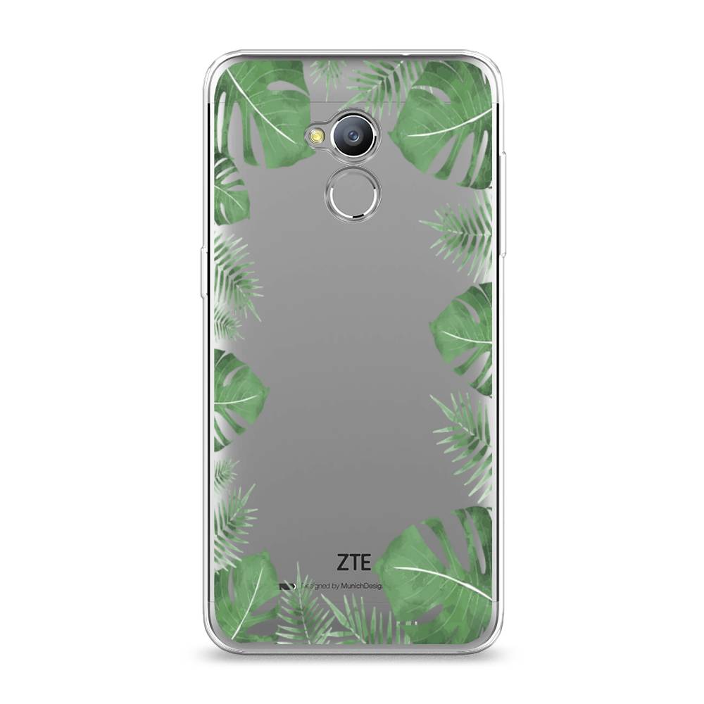 

Чехол Awog на ZTE Blade V7 Lite / ЗТЕ Блэйд V7 Lite "Листья папоротника рамка", 130450-8