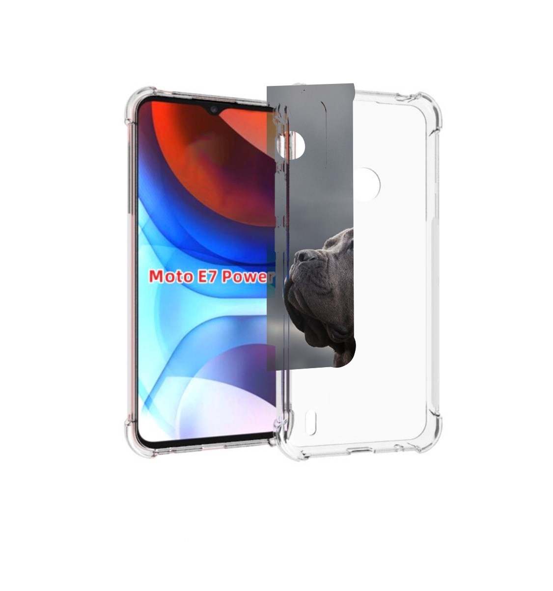 

Чехол MyPads кане корсо для Motorola Moto E7 Power, Прозрачный, Tocco