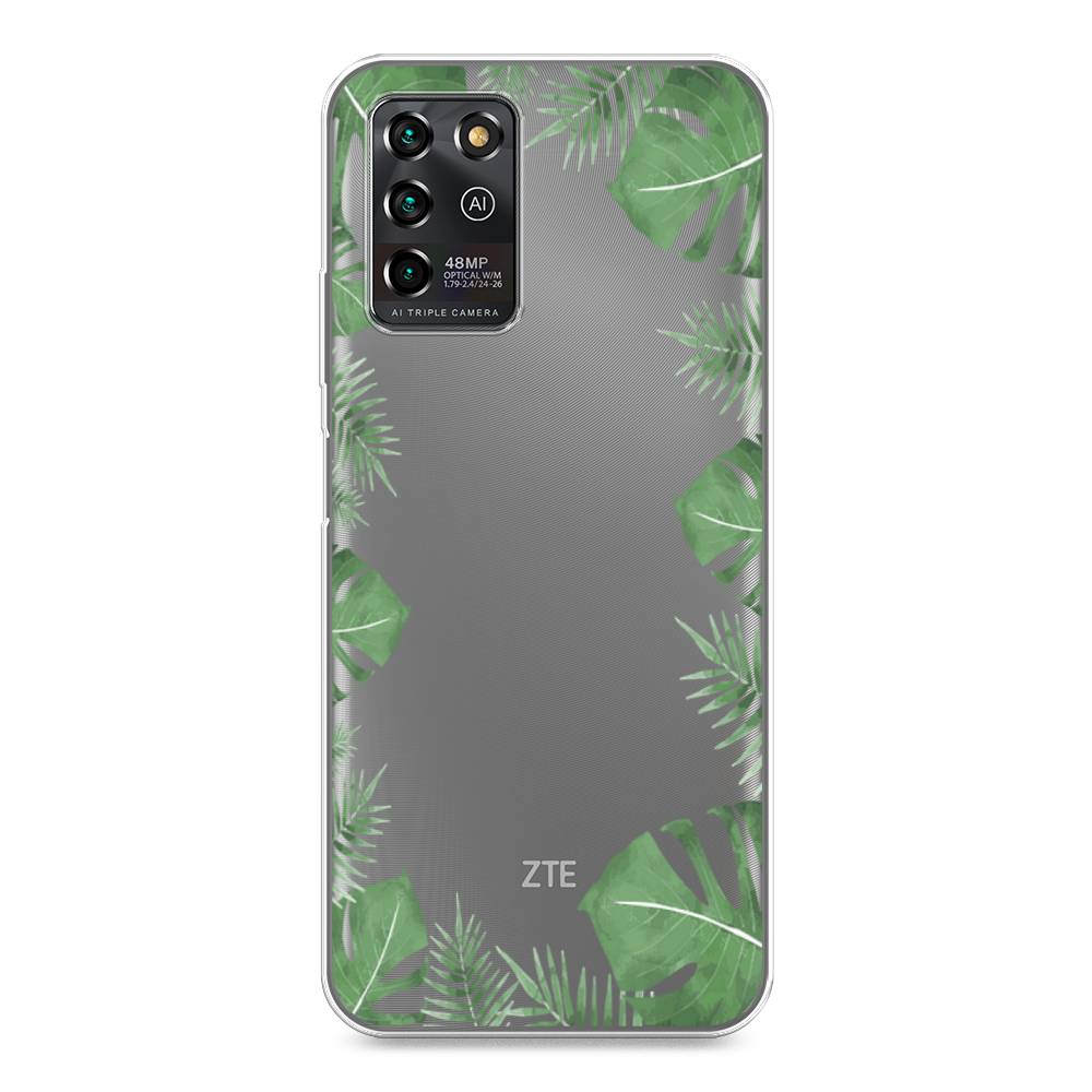

Чехол Awog на ZTE Blade V30 Vita / ЗТЕ Блэйд V30 Vita "Листья папоротника рамка", Разноцветный, 135050-8