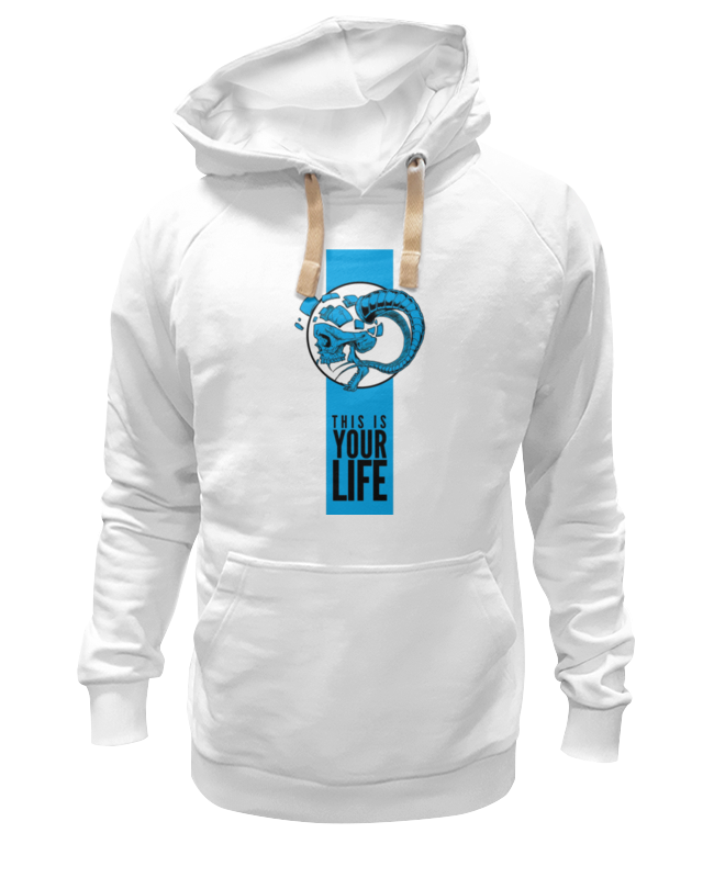

Худи унисекс Printio This is your life белое 3XL, Белый, This is your life