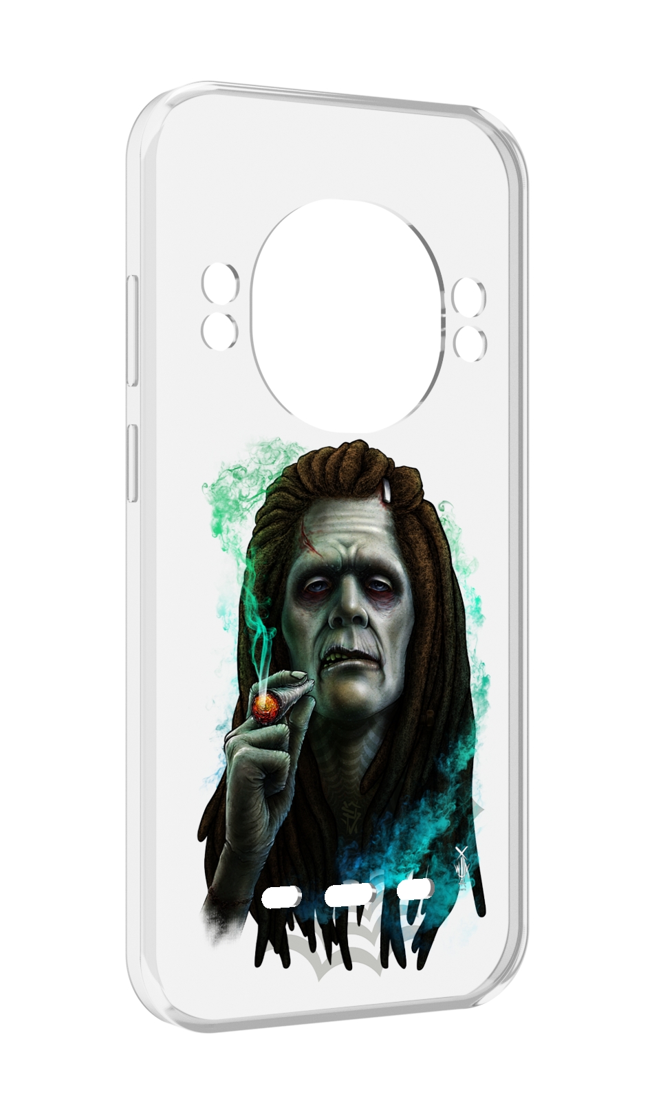 

Чехол MyPads зеленый мужчина с сигаретой для UleFone Power Armor 16 Pro, Прозрачный, Tocco