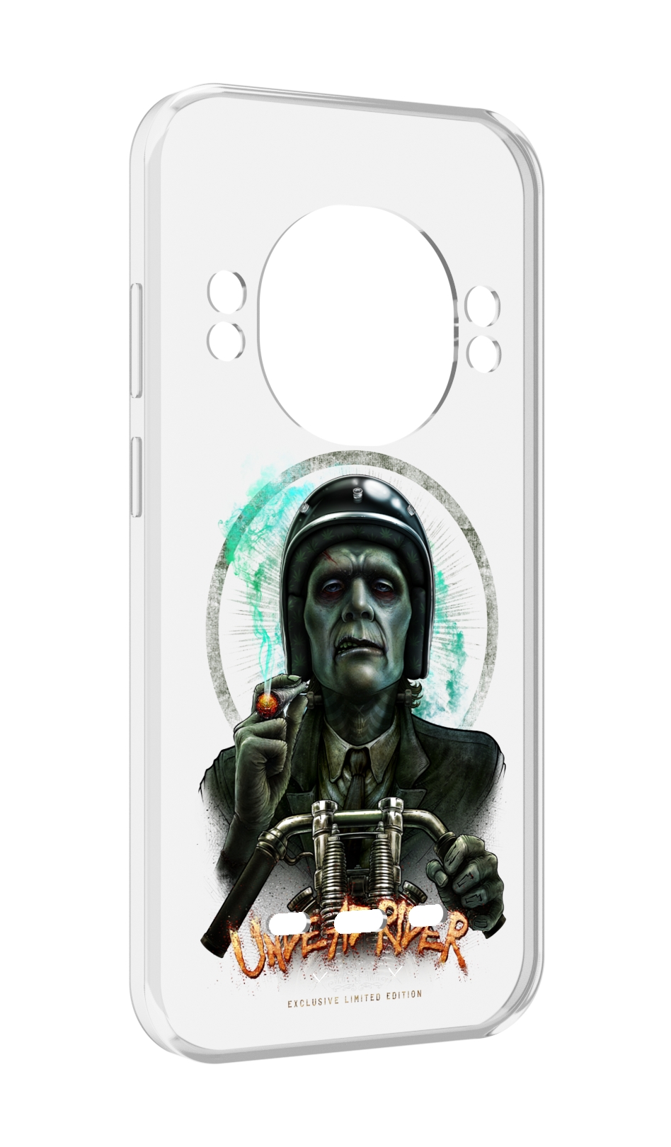 

Чехол MyPads зеленый мужчина с сигаретой на мотоцикле для UleFone Power Armor 16 Pro, Прозрачный, Tocco