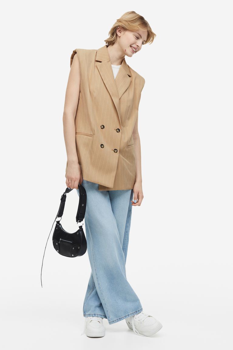 

Жилет женский H&M 1147085001 бежевый S (доставка из-за рубежа), 1147085001