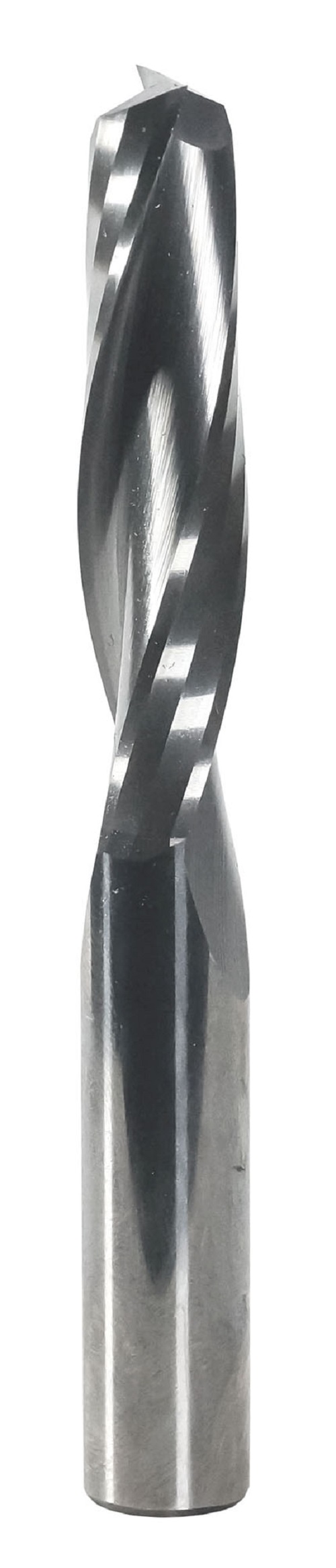 Фреза спиральная твердосплавная Энкор Z2 верхний рез ф12х52 мм хв.12 46655 фреза wpw pfm8192 копир сменные ножи верхний подшипник d19 b50 z2 хвостовик 12s pfm8192