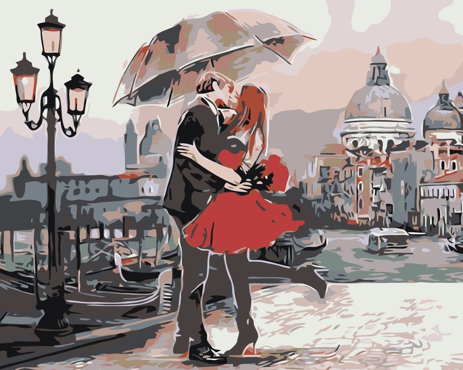 

Картина по номерам Живопись по Номерам Свидание в Венеции, 40x50, Свидание в Венеции