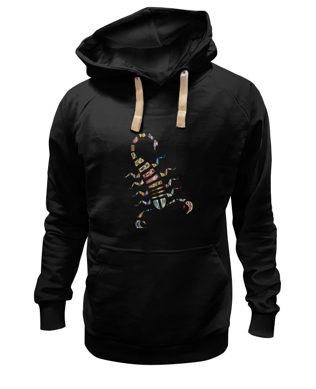 

Худи унисекс Printio Скорпион черное 3XL, Черный, Скорпион