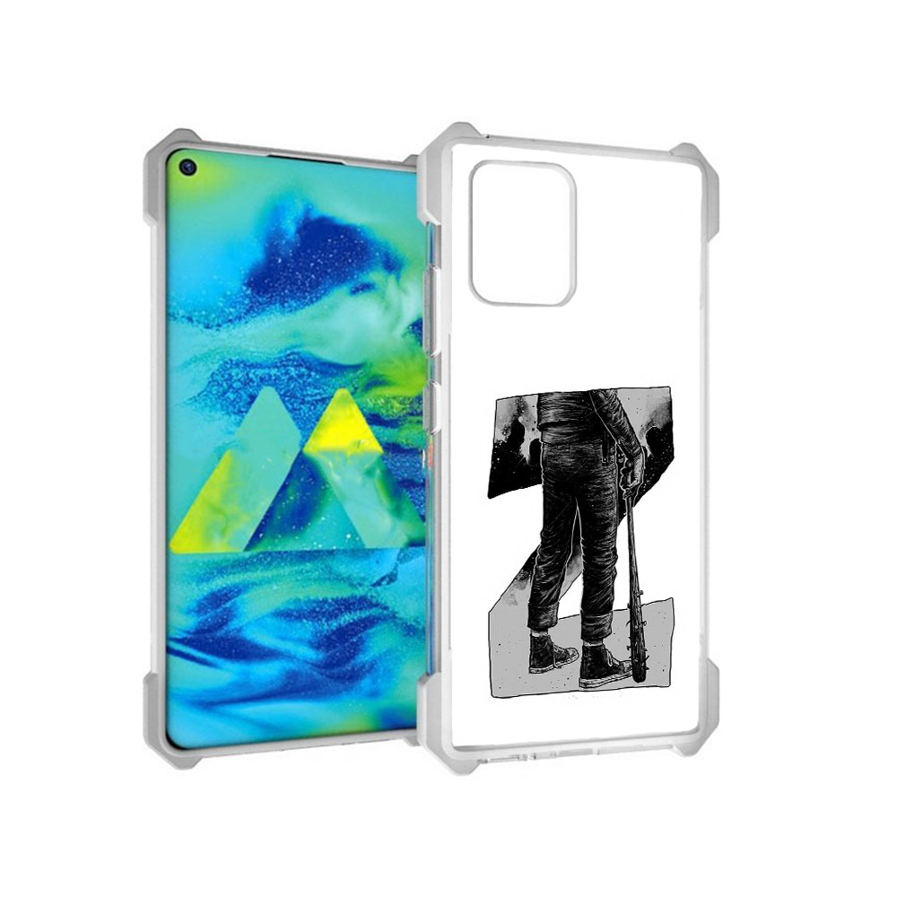 

Чехол MyPads Tocco для Samsung Galaxy S10 Lite воин черно белый (PT143840.502.265), Tocco