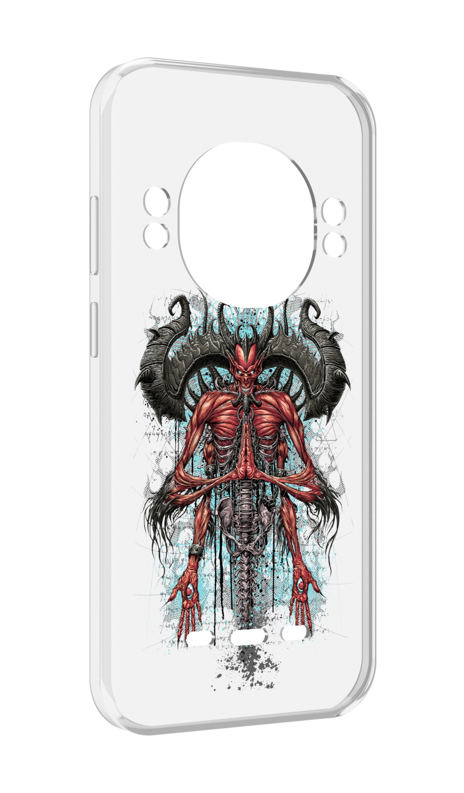 

Чехол MyPads дьявол для UleFone Power Armor 16 Pro, Прозрачный, Tocco