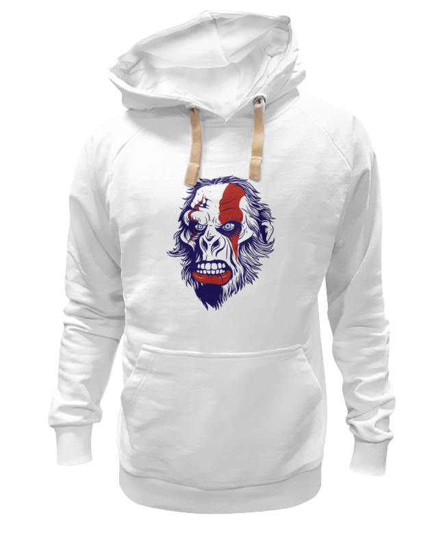 

Худи унисекс Printio Gorilla kratos белое 3XL, Белый, Gorilla kratos