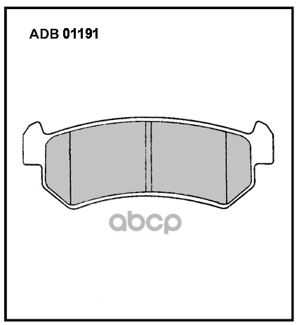 

Колодки дисковые задние daewoo nubira, chevrolet lacetti 1.6i/1.8i 03> Adb 01191