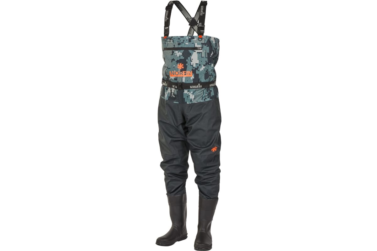 Забродный полукомбинезон с сапогами Norfin PILOT CAMO BOOTFOOT р.44-L-S 83400-44-L-S