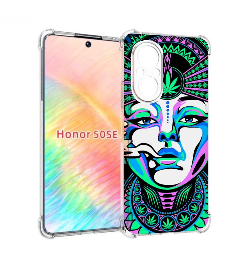

Чехол бампер MyPads девушка-любит-траву-абстракция для Honor 50, Прозрачный, Tocco