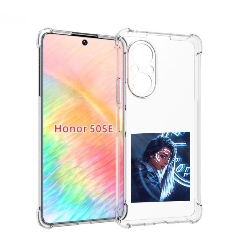 

Чехол бампер MyPads девушка-из-антарктиды женский для Honor 50 S, Прозрачный, Tocco