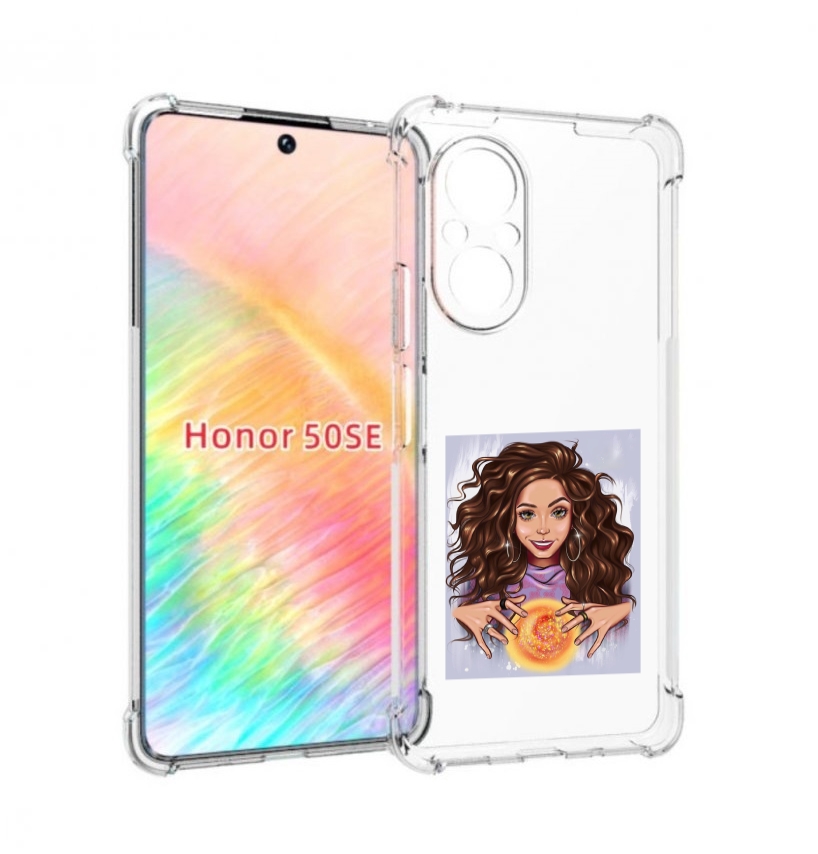 

Чехол бампер MyPads девушка-волшебница для Honor 50 SE противоуд, Прозрачный, Tocco